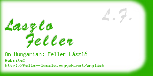 laszlo feller business card